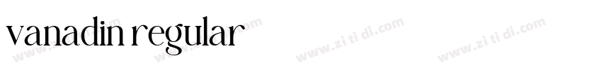 vanadin regular字体转换